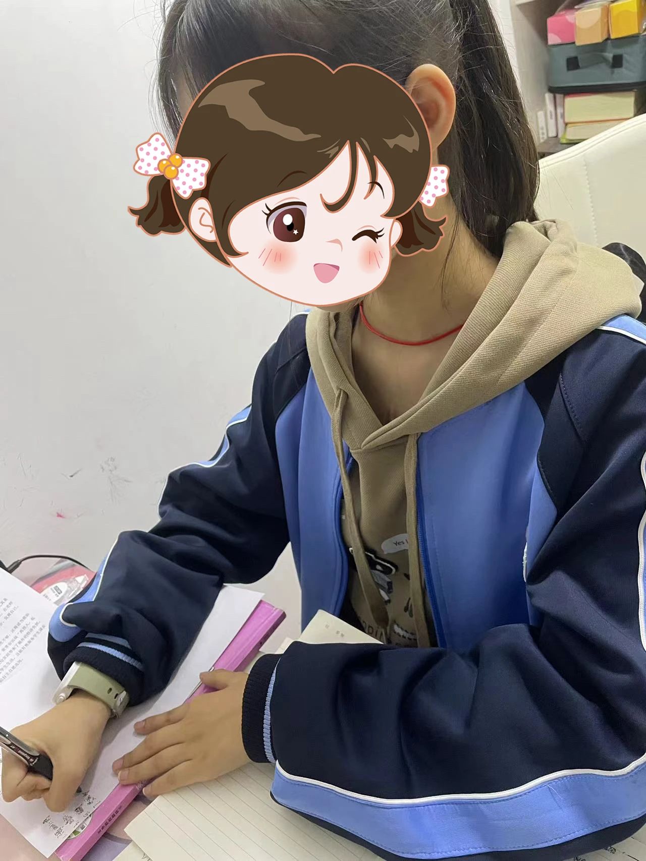 美美在學(xué)習(xí)。圖片由浙大兒院提供